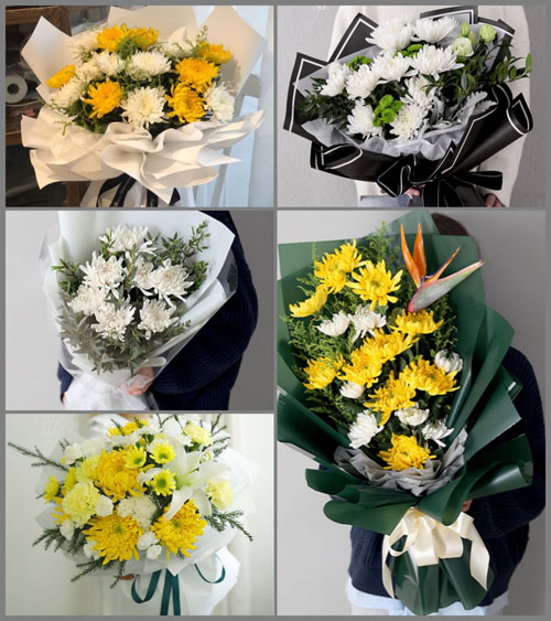 广东江门市鹤山市址山镇云中村白事花束代送